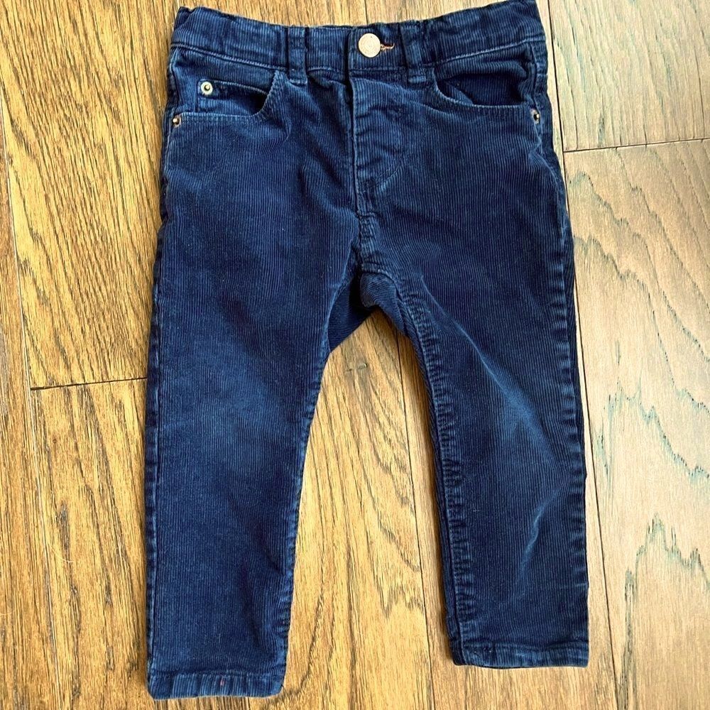 *3/$20* Zara Baby Boy Skinny Corduroy Pants in Navy